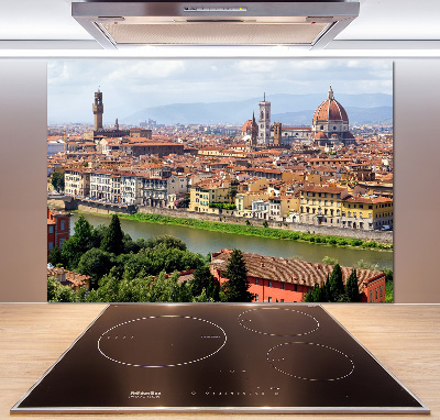 Rivestimento parete cucina con motivo ispirato a Firenze, Italia