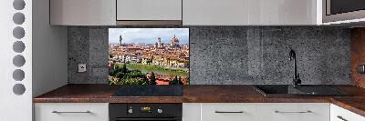 Rivestimento parete cucina con motivo ispirato a Firenze, Italia
