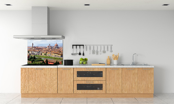 Rivestimento parete cucina con motivo ispirato a Firenze, Italia