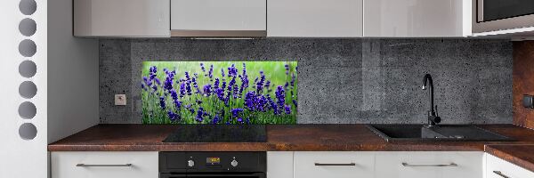 Pannello paraschizzi cucina con motivo lavanda