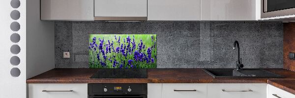 Pannello paraschizzi cucina con motivo lavanda