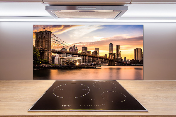 Pannello retrocucina con stampa del Ponte di Brooklyn