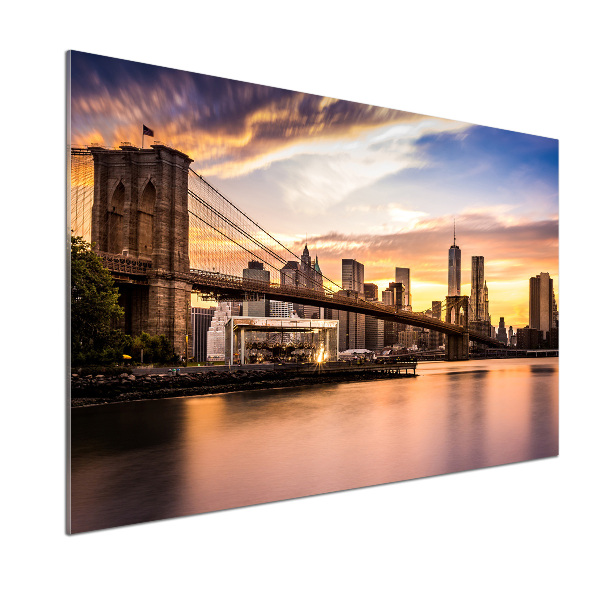 Pannello retrocucina con stampa del Ponte di Brooklyn