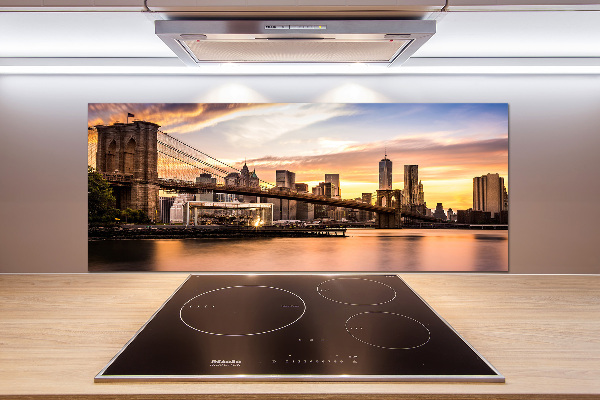 Pannello retrocucina con stampa del Ponte di Brooklyn