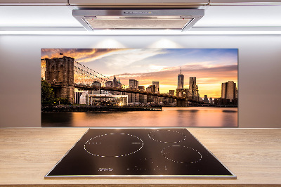 Pannello retrocucina con stampa del Ponte di Brooklyn