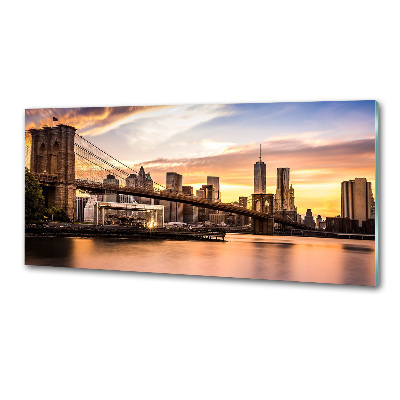 Pannello retrocucina con stampa del Ponte di Brooklyn