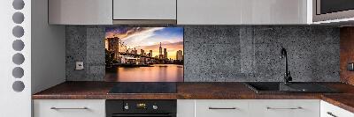 Pannello retrocucina con stampa del Ponte di Brooklyn