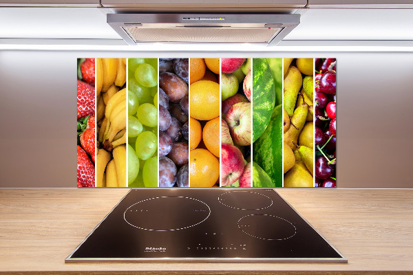 Rivestimento parete cucina con motivo a frutta