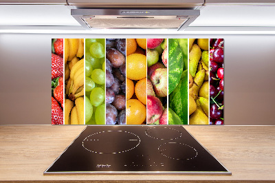 Rivestimento parete cucina con motivo a frutta