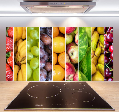 Rivestimento parete cucina con motivo a frutta