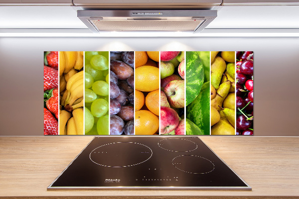 Rivestimento parete cucina con motivo a frutta