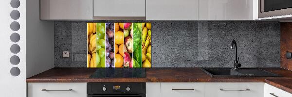 Rivestimento parete cucina con motivo a frutta