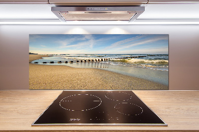 Pannello retrocucina con stampa raffigurante una spiaggia del Mar Baltico