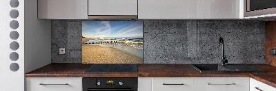 Pannello retrocucina con stampa raffigurante una spiaggia del Mar Baltico