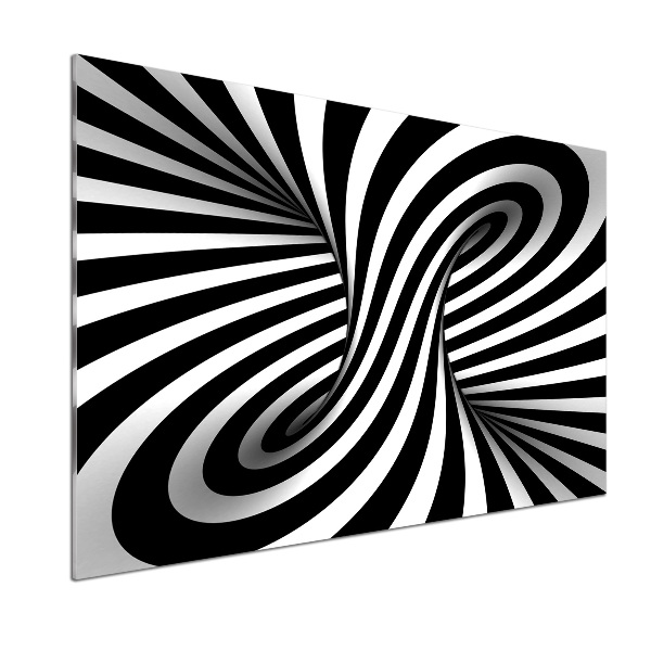 Pannello retrocucina con motivo a vortice astratto