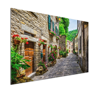 Rivestimento parete cucina con motivo 'Una strada affascinante' per interno