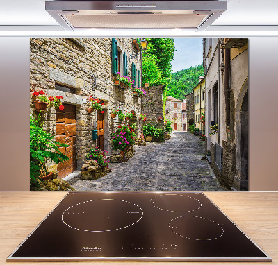 Rivestimento parete cucina con motivo 'Una strada affascinante' per interno