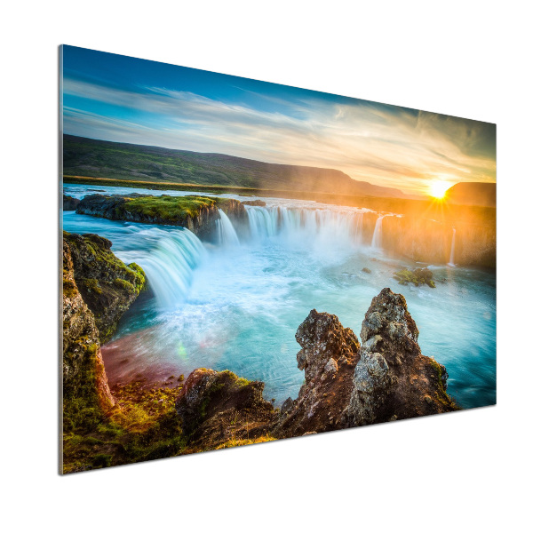 Rivestimento parete cucina con motivo a cascata