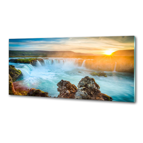 Rivestimento parete cucina con motivo a cascata