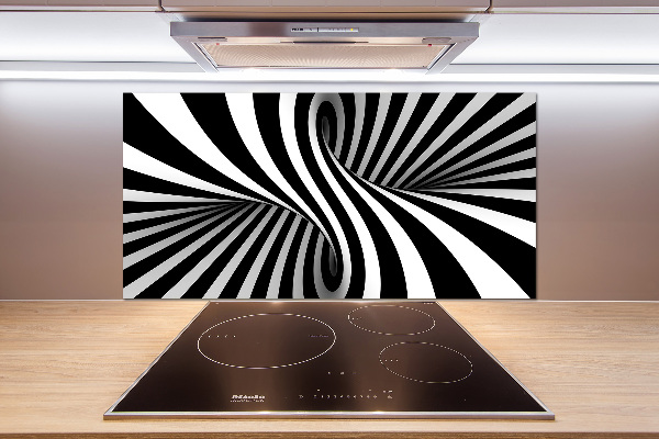 Pannello paraschizzi cucina con motivo a vortice astratto
