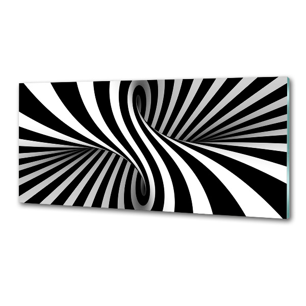 Pannello paraschizzi cucina con motivo a vortice astratto