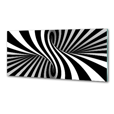 Pannello paraschizzi cucina con motivo a vortice astratto