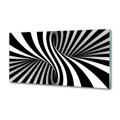 Pannello paraschizzi cucina con motivo a vortice astratto