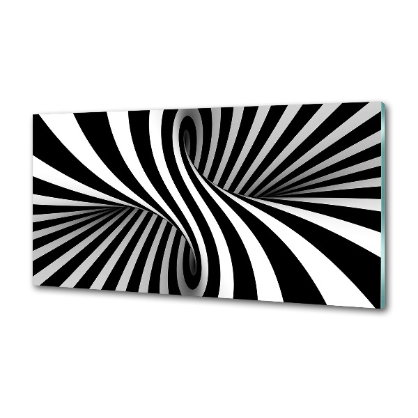 Pannello paraschizzi cucina con motivo a vortice astratto