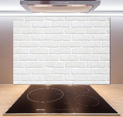 Rivestimento parete cucina con finitura a muro di mattoni