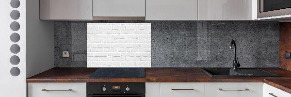Rivestimento parete cucina con finitura a muro di mattoni