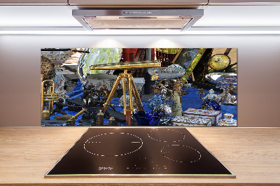 Pannello paraschizzi cucina in stile antiquariato