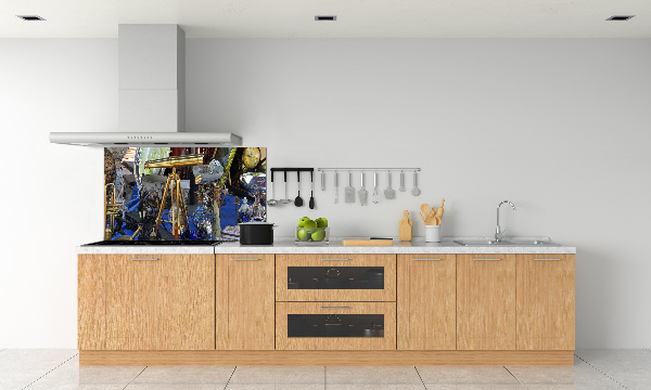 Pannello paraschizzi cucina in stile antiquariato