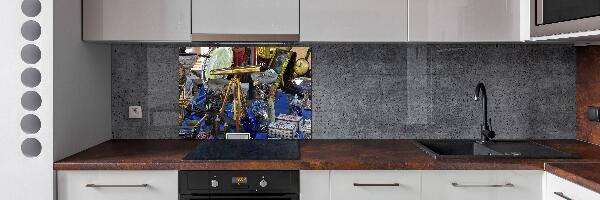 Pannello paraschizzi cucina in stile antiquariato