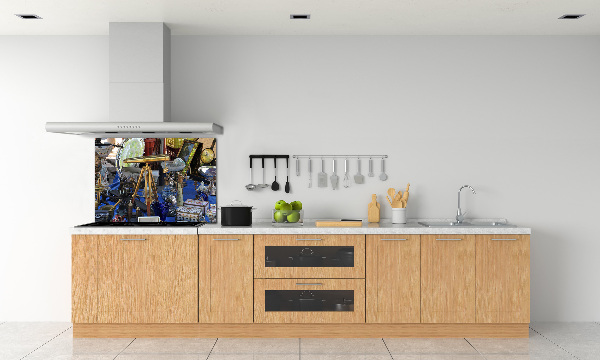 Pannello paraschizzi cucina in stile antiquariato