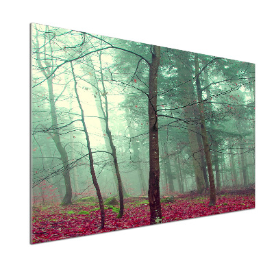 Pannello retrocucina con motivo di foglie autunnali