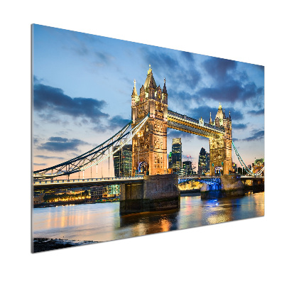 Rivestimento parete cucina con stampa del Tower Bridge di Londra