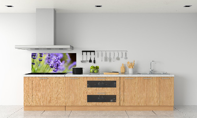 Rivestimento parete cucina con motivo lavanda