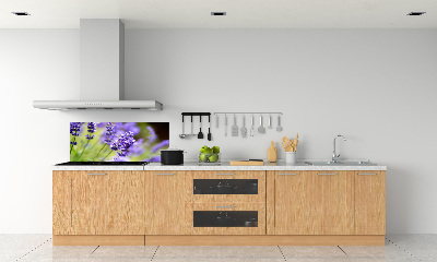 Rivestimento parete cucina con motivo lavanda