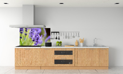 Rivestimento parete cucina con motivo lavanda