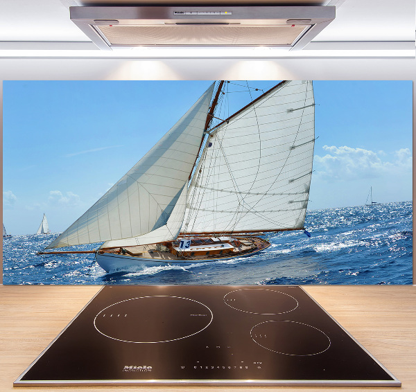 Pannello retrocucina con motivo Yacht