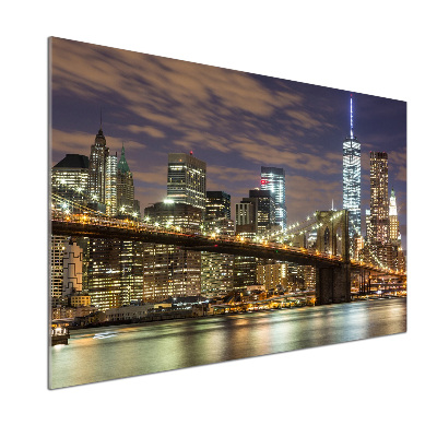 Pannello retrocucina con stampa del Ponte di Brooklyn