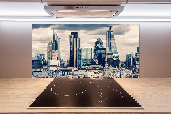 Pannello paraschizzi cucina con motivo grattacieli