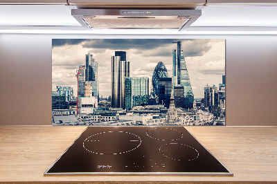 Pannello paraschizzi cucina con motivo grattacieli