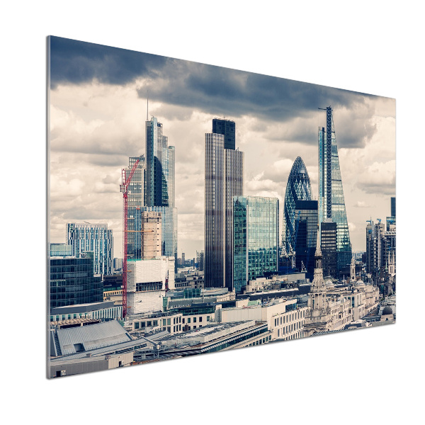 Pannello paraschizzi cucina con motivo grattacieli