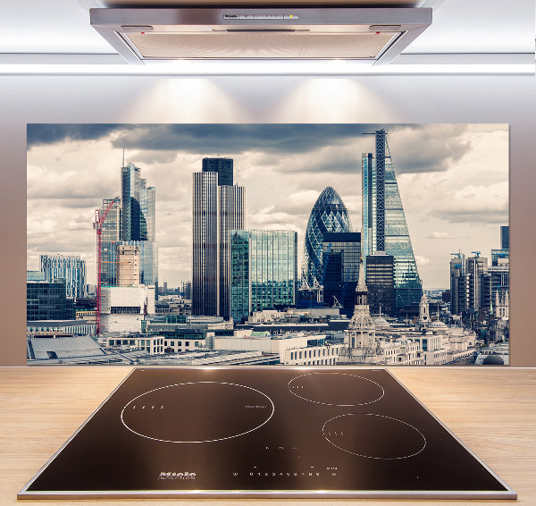 Pannello paraschizzi cucina con motivo grattacieli