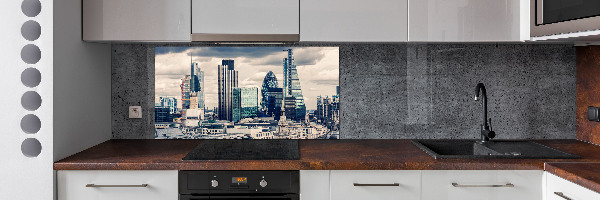 Pannello paraschizzi cucina con motivo grattacieli