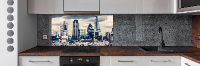 Pannello paraschizzi cucina con motivo grattacieli