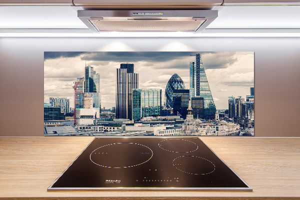 Pannello paraschizzi cucina con motivo grattacieli