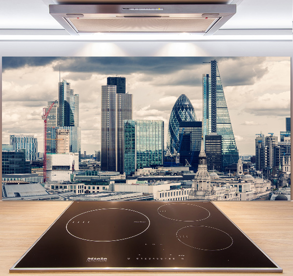 Pannello paraschizzi cucina con motivo grattacieli