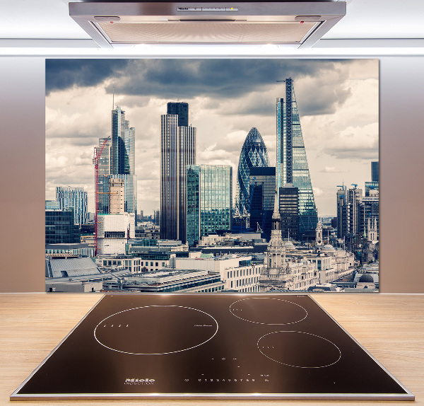 Pannello paraschizzi cucina con motivo grattacieli